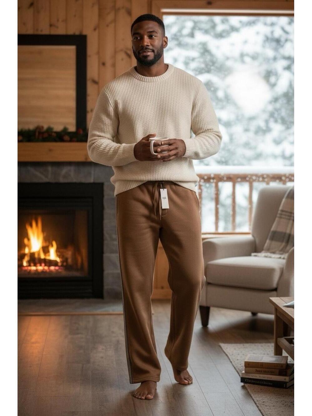 RARE Men's UGG Tasman Straight Leg Pant Chestnut Color Size XL